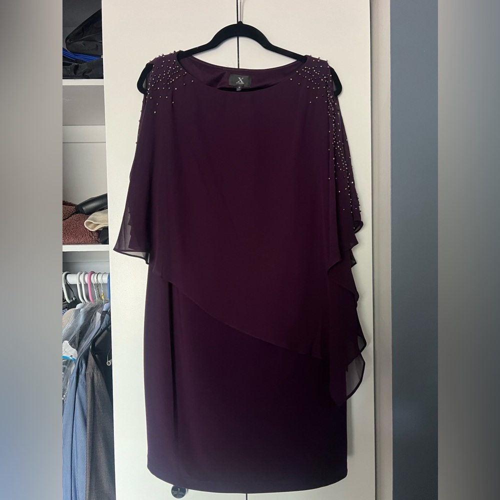 Plum formal dress. X by Xscape dress.